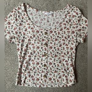 Hippie rose floral top